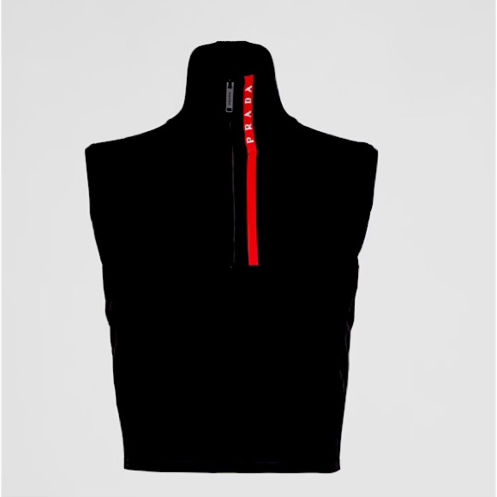 PRADA Tech Rec Re-Nylon piqué sleeveless top